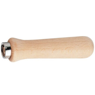 Feilenheft a.Rotbuche L.100mm für Feilen-L.125 mm m.Z