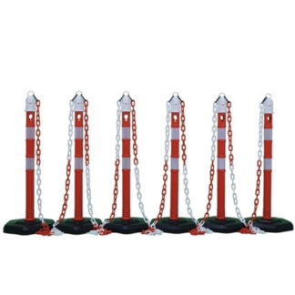 Sperrpfostenset PU rot/weiss. Netto