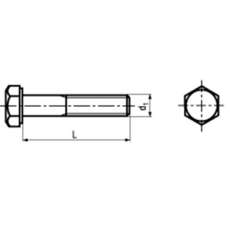 Alternative view of M 4 x 35 Schrauben Sechskant mit Schaft