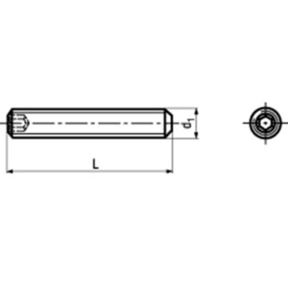 Alternative view of M 12 x 35 Gewindestifte mit Innensechskant