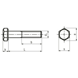 Alternative view of M 8 x 75 Schrauben Sechskant mit Schaft