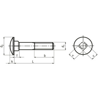 Alternative view of M 5 x 16 Flachrundschrauben Edelstahl / INOX A2