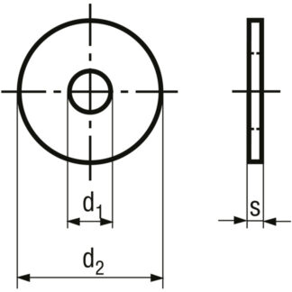 Alternative view of M 14 x 15/44/3 Scheiben INOX A2
