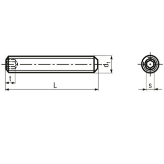 Alternative view of M 5 x 50 Gewindestifte mit Innensechskant