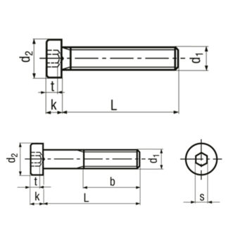 Alternative view of M 5 x 10 Schrauben Zylinderkopf Innensechskant