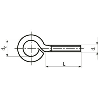 Alternative view of M 6 x 40 Augenschrauben leichte Ausführung