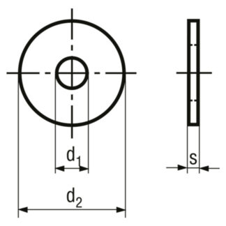 Alternative view of M 20 x 22/60/4 Scheiben ohne Fase