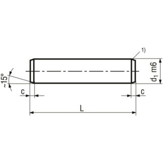 Alternative view of 2 x 10 Zylinderstifte Automatenstahl ungehärtet
