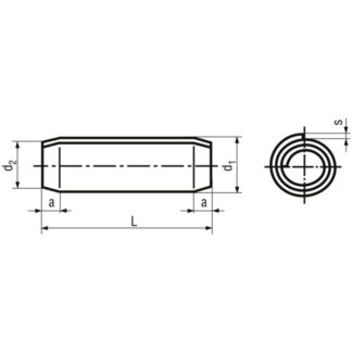 Alternative view of 6 x 30 Spiral Spannstifte Inox Regel Ausführung