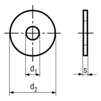 Alternative view of M 8 x 8.4/25/2 U-Scheiben Kunststoff Polyamid
