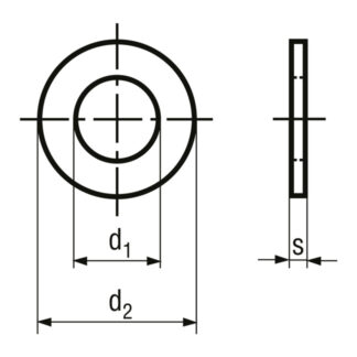 Alternative view of M 24 x 25/44/4 U-Scheiben Kunststoff Polyamid