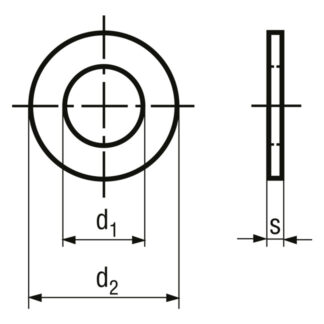 M 1.6 x 1.7/4/0.3 x 200 Scheiben ohne Fase