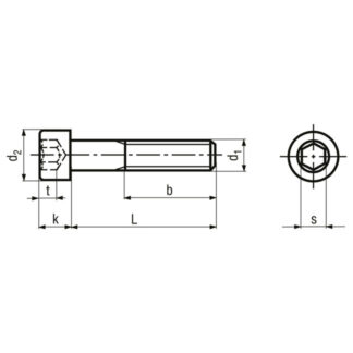 Alternative view of M 20 x 90 Schrauben Zylinderkopf Innensechskant