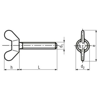 Alternative view of M 6 x 16 Flügelschrauben