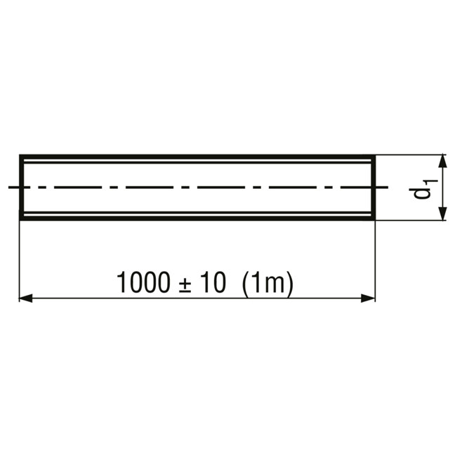 M 14 Gewindestangen Länge 1 Meter – Bild 2