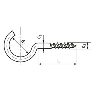 Alternative view of Hakenholzschrauben Stahl verzinkt blau