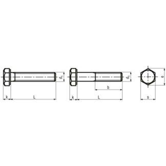 Alternative view of 3/4 x 3 Zollschrauben Sechskant UNF