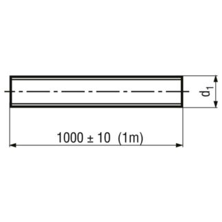 Alternative view of Gewindestangen 1 Meter mit Linksgewinde DIN 975-4.6/4.8