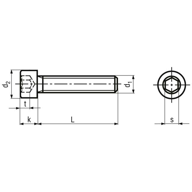 M 2.5 x 14 Schrauben Zylinderkopf Innensechskant – Bild 2