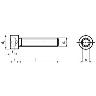 Alternative view of M 24 x 70 Schrauben Zylinderkopf Innensechskant