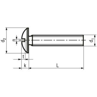 Alternative view of M 4 x 8 Becherschrauben mit Schlitz