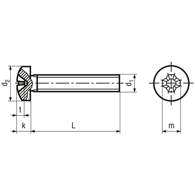 M 1,6 x 4 Schrauben Linsenkopf – Bild 2