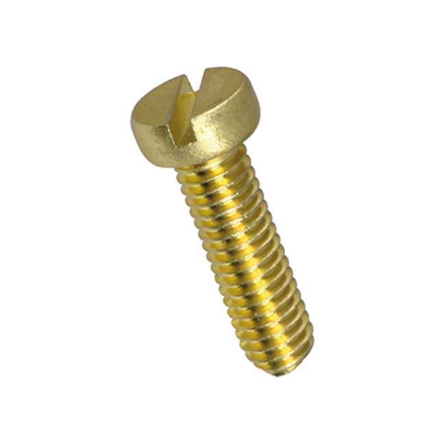 M 1 x 3 Schrauben Zylinderkopf mit Schlitz Messing