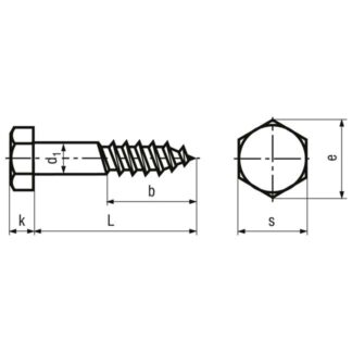 Alternative view of 10 x 150 Sechskant Holzschrauben