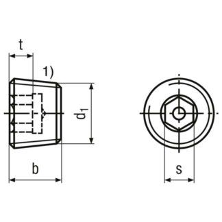 Alternative view of M 22 x 1,5 Verschlussschrauben mit Innensechskant