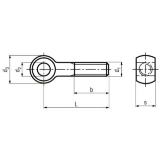 Alternative view of M 5 x 30 Augenschrauben Form A