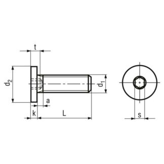 Alternative view of M 3 x 5 Schrauben Zylinderkopf Innensechskant