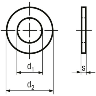 M 16 x 17 x 30/3 Scheiben ohne Fase