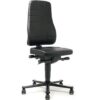 Arbeitsdrehstuhl Highline m.Rollen Kunstleder H.45