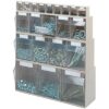 Klarsichtmagazin beige B600xT197xH240mm 3xGr.E PS