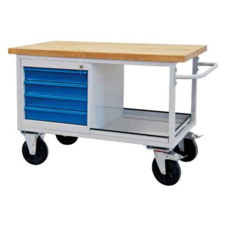 Mobile Werkbank mit 4 Schubladen Metec Systeme