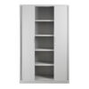 Rolladenschrank 1200mm mit 4 Fachböden RAL 7035