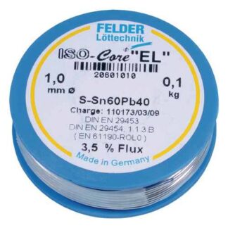 Lötdraht ISO-Core® EL 1mm 100g S-Sn60Pb40
