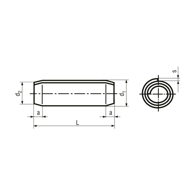 1,5 x 8 Spiral Spannstifte Regelausführung – Bild 2