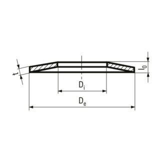 6 x 3,2 x 0,3 Tellerfedern Werknorm INOX 1.4310