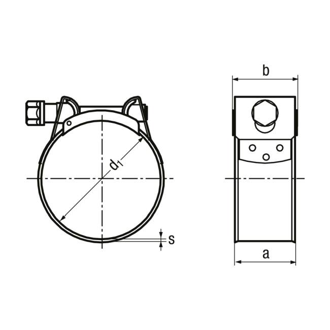 91 x 97 Schlauchbriden MIKALOR SUPRA W2