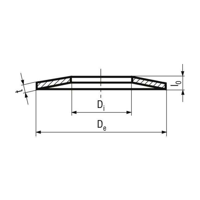 8 x 3,2 x 0,5 Tellerfedern Werknorm INOX 1.4310