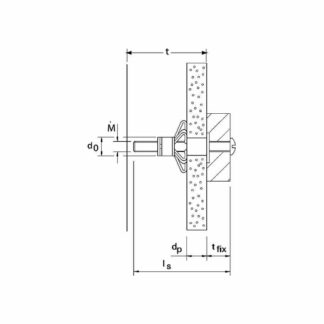 FISCHER Hohlraum-Dübel HM-S mit Schraube Stahl verzinkt
