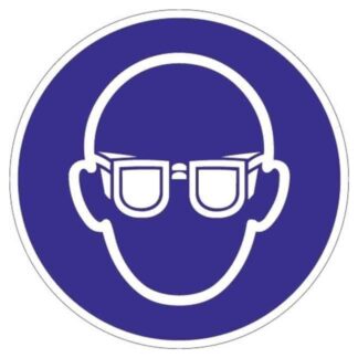 Folie Augenschutz benutzen D.200mm blau/weiß ASR A