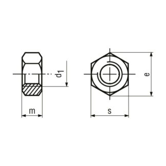 M 14 Sechskantmuttern Typ 1 INOX A2