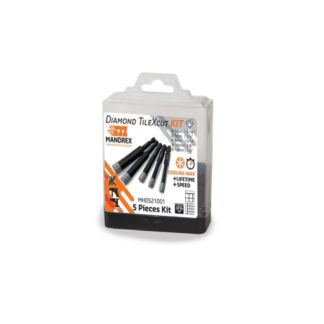 MANDREX Diamantbohrerset TileXcut 5-teilig
