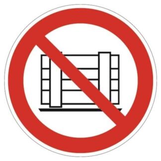 Verbotszeichen ASR A1.3/DIN EN ISO 7010 Abstellen
