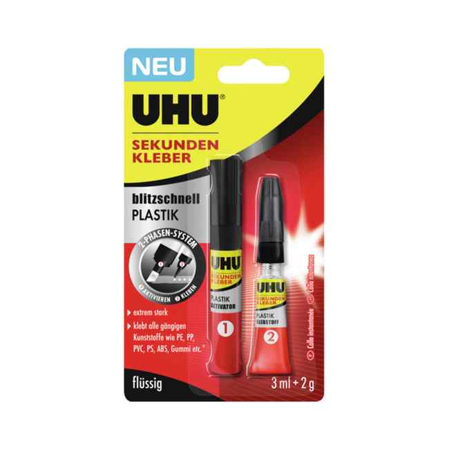 UHU Sekundenkleber Plastik