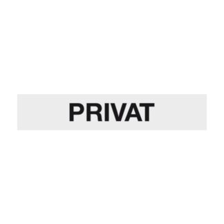 Hinweisschild PRIVAT Aluminium 210x40 mm