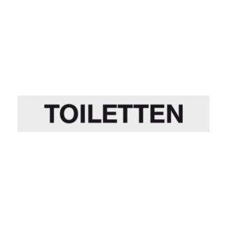 Hinweisschild TOILETTEN Aluminium 210x40 mm