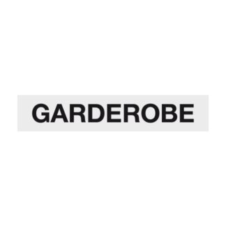 Hinweisschild GARDEROBE Aluminium 210x40 mm
